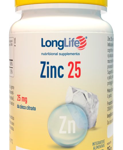 LONGLIFE ZINC 25MG 100CPR