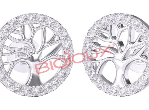 BJT994 ORECCHINI TREE LIFE SS