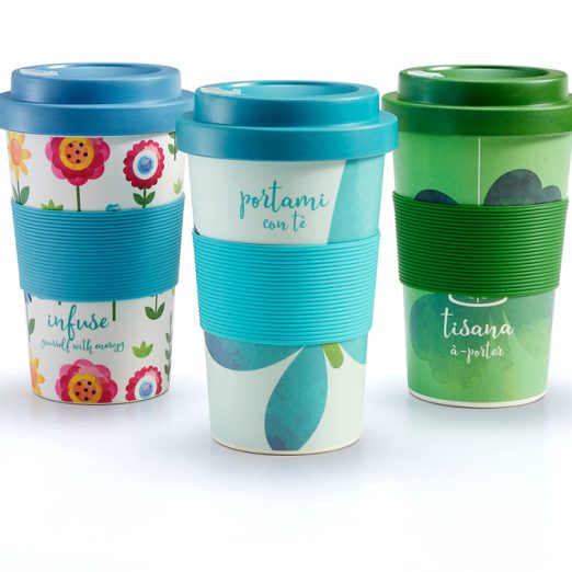 BAMBOO MUG WATERCOL FIORI