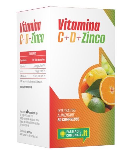 VITAMINA C+D+ZINCO 60CPR