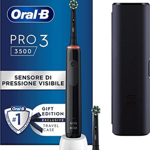 ORALB PRO 3 BLACK SPAZZ+2REF